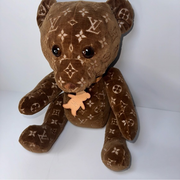 Louis Vuitton Teddy Bear Monogram Doudou Stuffed velour Brown - Picture 5 of 15